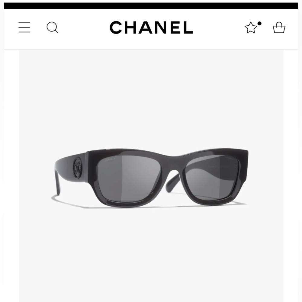 Chanel Rectangle Sunglasses in Gray acetate - New for 2023